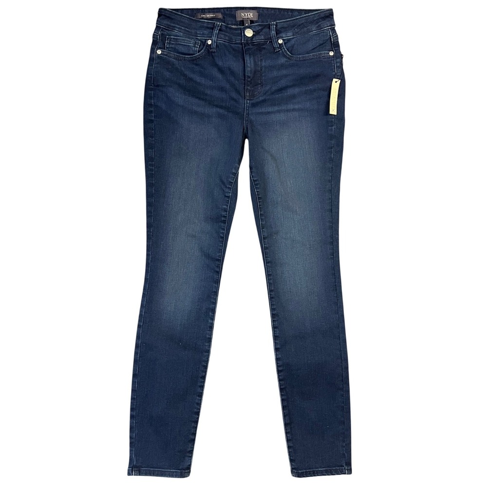 NYDJ Ami Skinny Jeans 4 Province Dark Wash Lift Tuck Stretch Mid Rise Denim New
